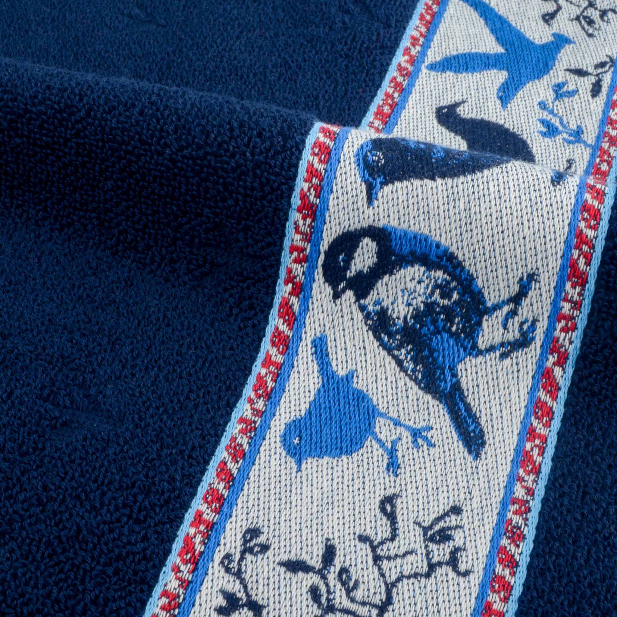 Bunzlau Castle Keukendoek Birds Donkerblauw