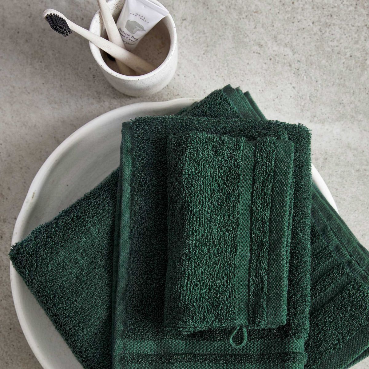 Byrklund Gastendoek Donker Groen 30x50 cm - 2 stuks