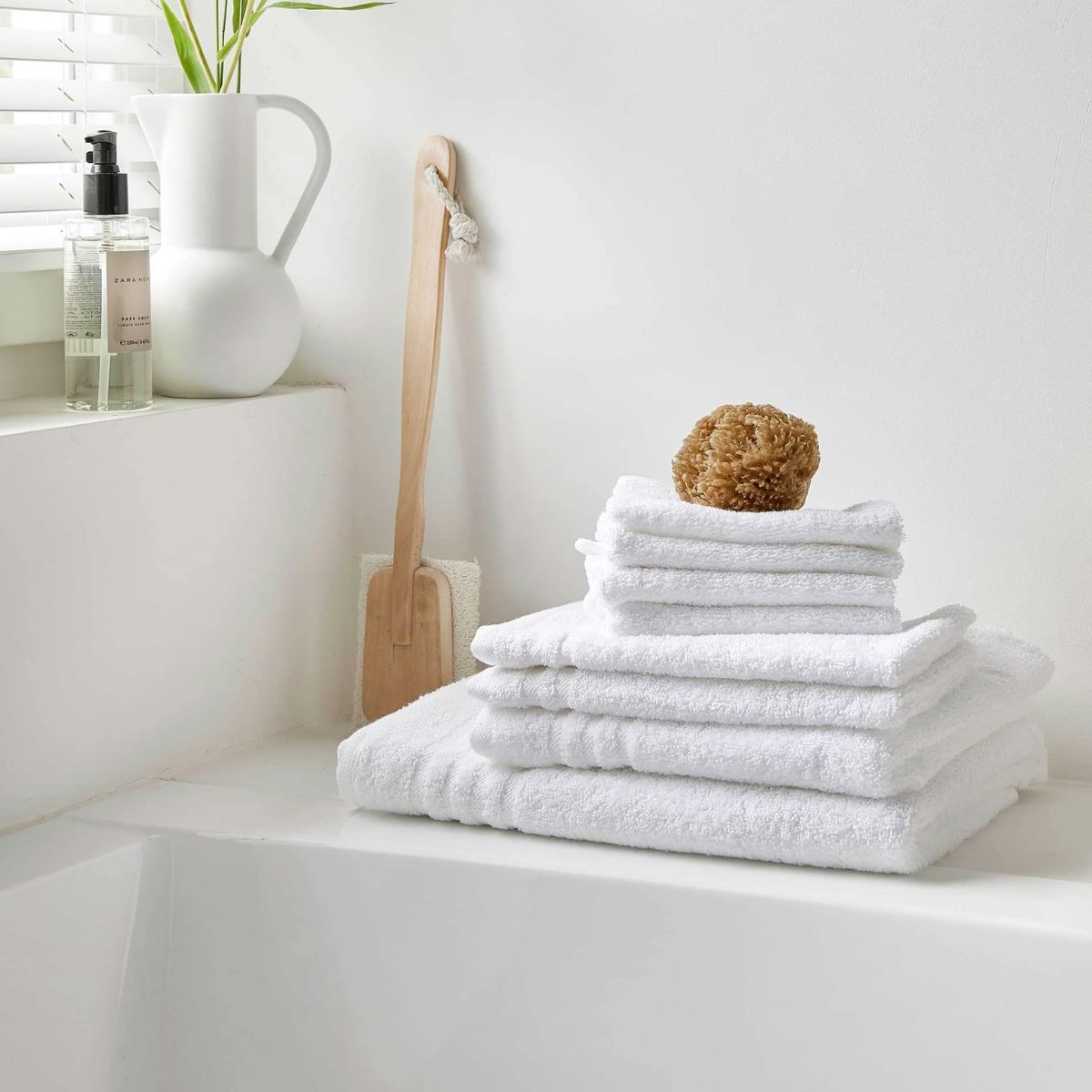 Byrklund Handdoek 50x100 cm 500gram Wit - 6 stuks