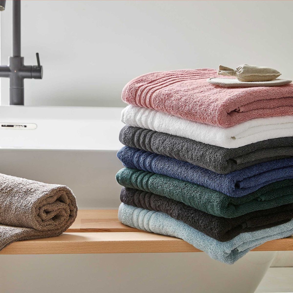 Byrklund Handdoek 70 x 140 cm 500gram Antraciet - 6 stuks