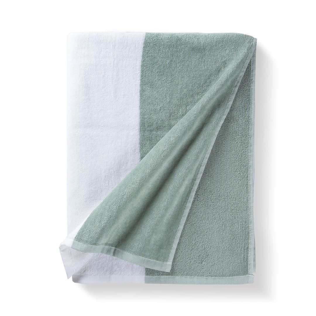Clyr Strandlaken Sturdy Stripes 100x180 cm Highlands Green