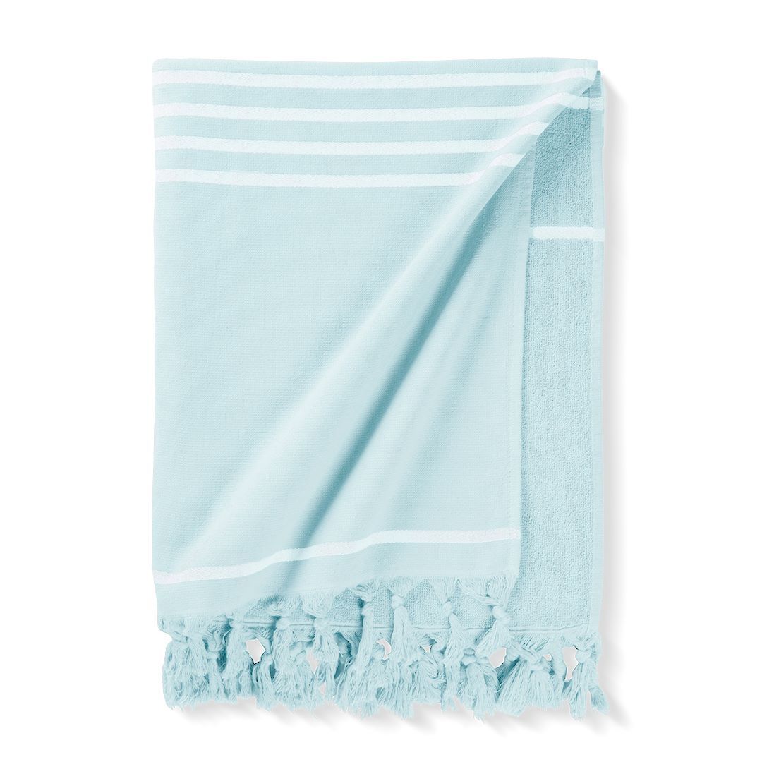 Clyr Hamamdoek Tide Lines 100x180 cm Ocean Blue 