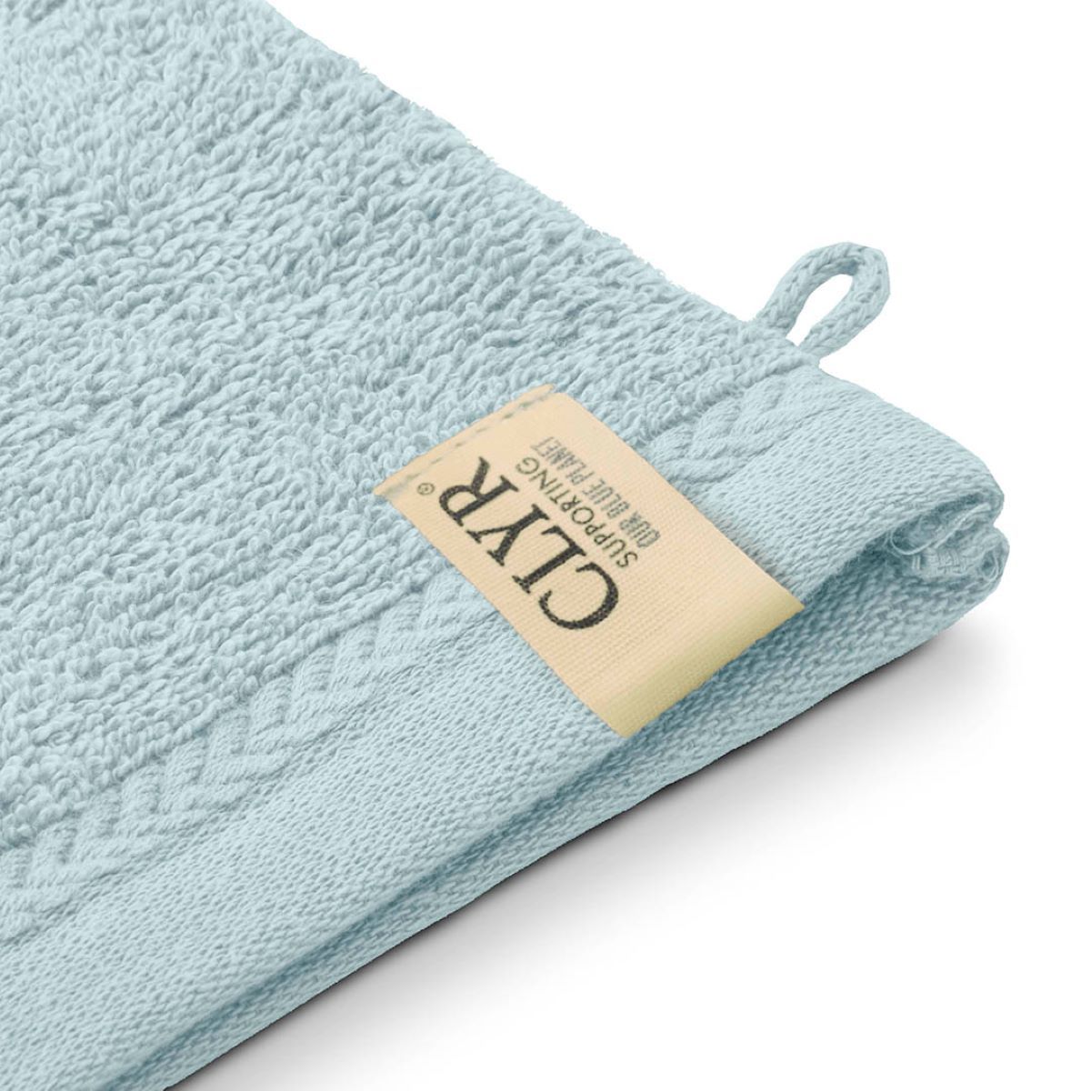 Clyr Washandjes 16x21 cm 500 gram Ocean Blue  - 2 stuks