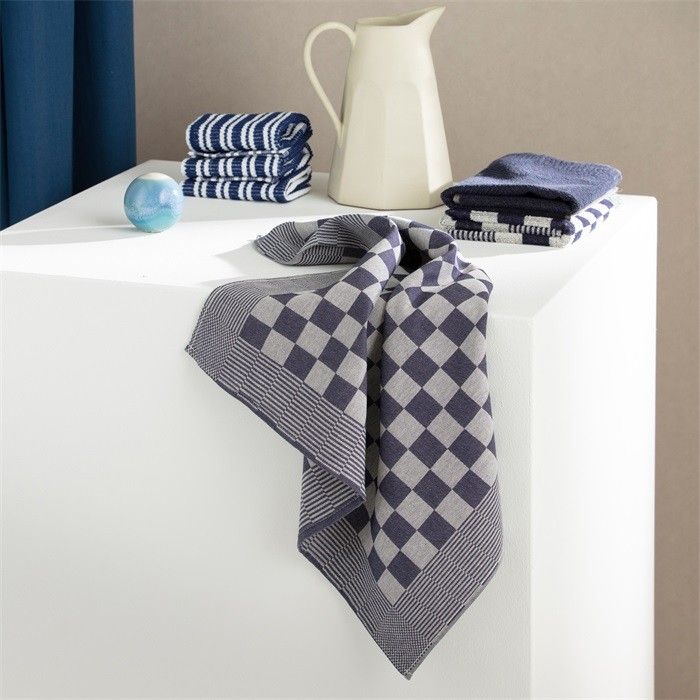 DDDDD Keukendoek Barbeque Blauw - 6 stuks