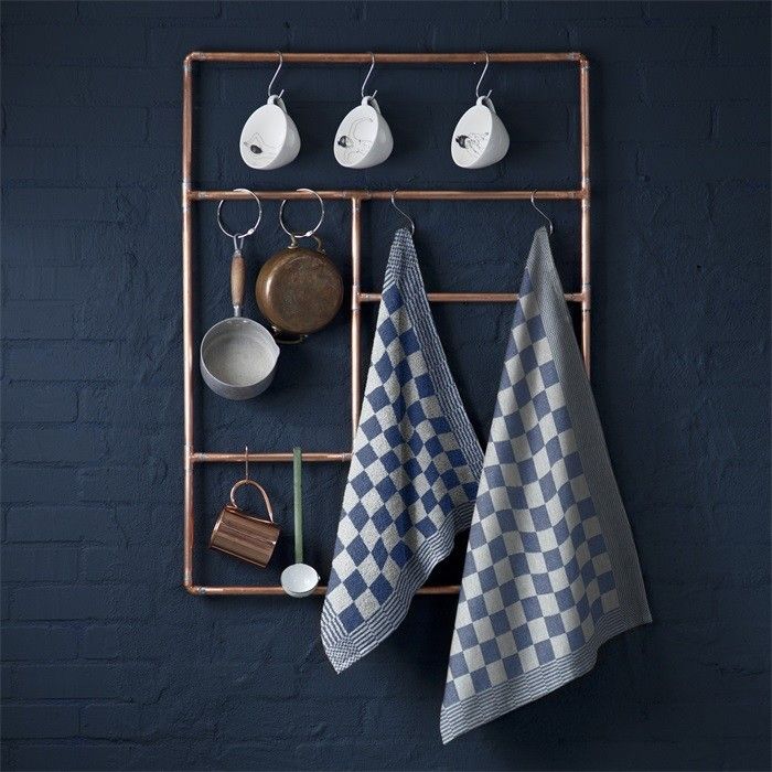 DDDDD Keukendoek Barbeque Blauw - 6 stuks