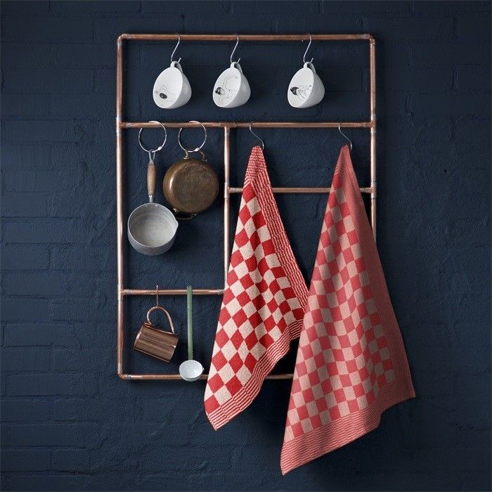 DDDDD Keukendoek Barbeque Rood - 6 stuks