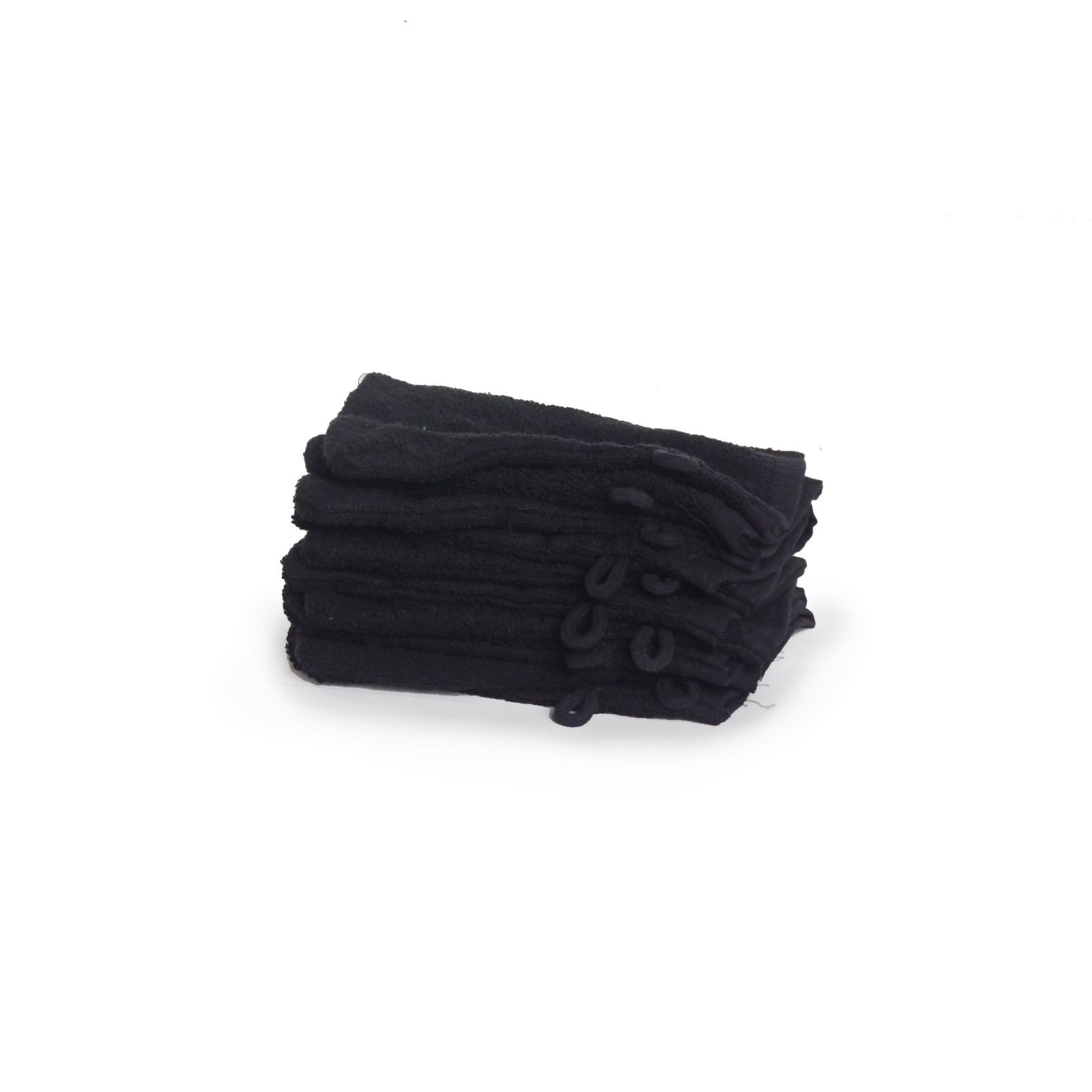 The One Washandjes Zwart - 10 stuks