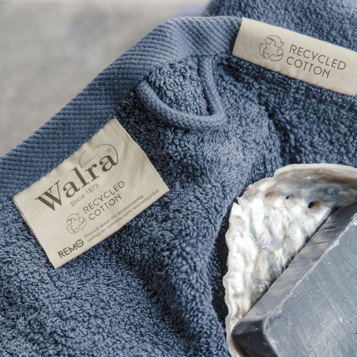 Walra Remade Cotton Gastendoekje 30 x 50 cm 550 gram Blauw - 2 stuks