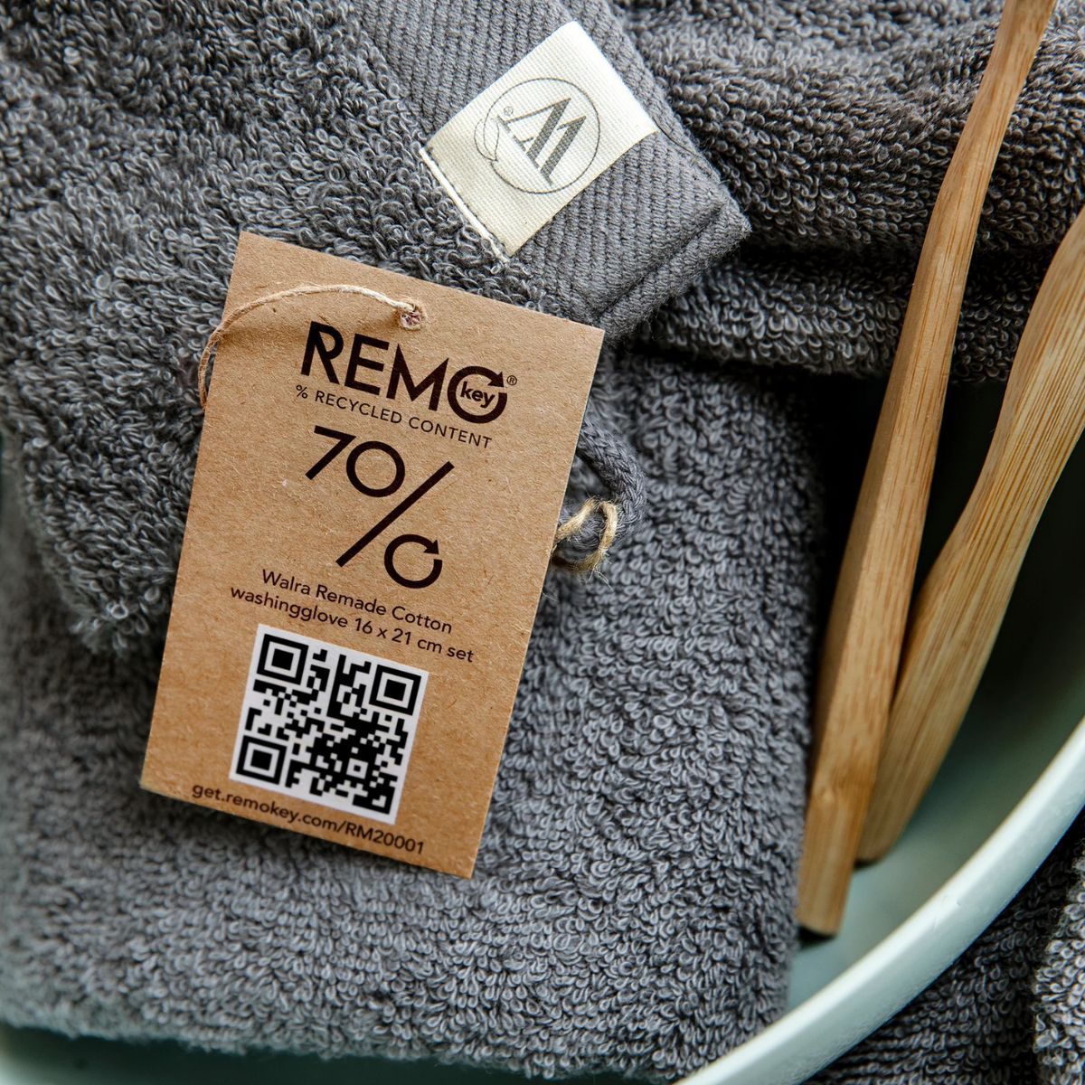 Walra Remade Cotton Handdoeken 70 x 140 cm - 550 gr/m² - Grey - 10 stuks