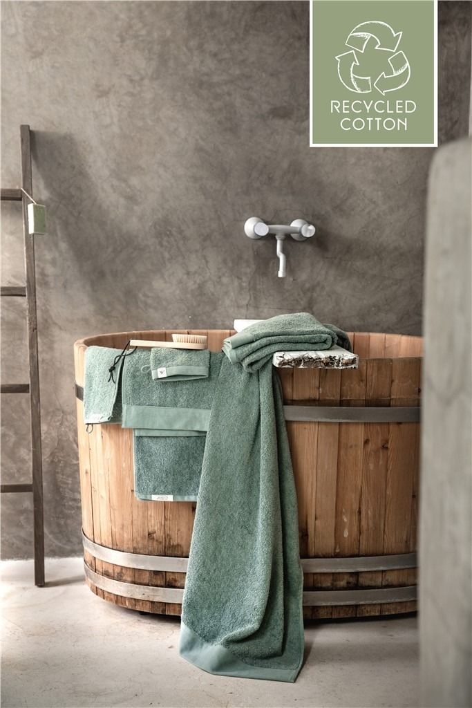 Walra Remade Cotton Handdoeken 60 x 110 cm - 550 gr/m² - Jade - 5 stuks