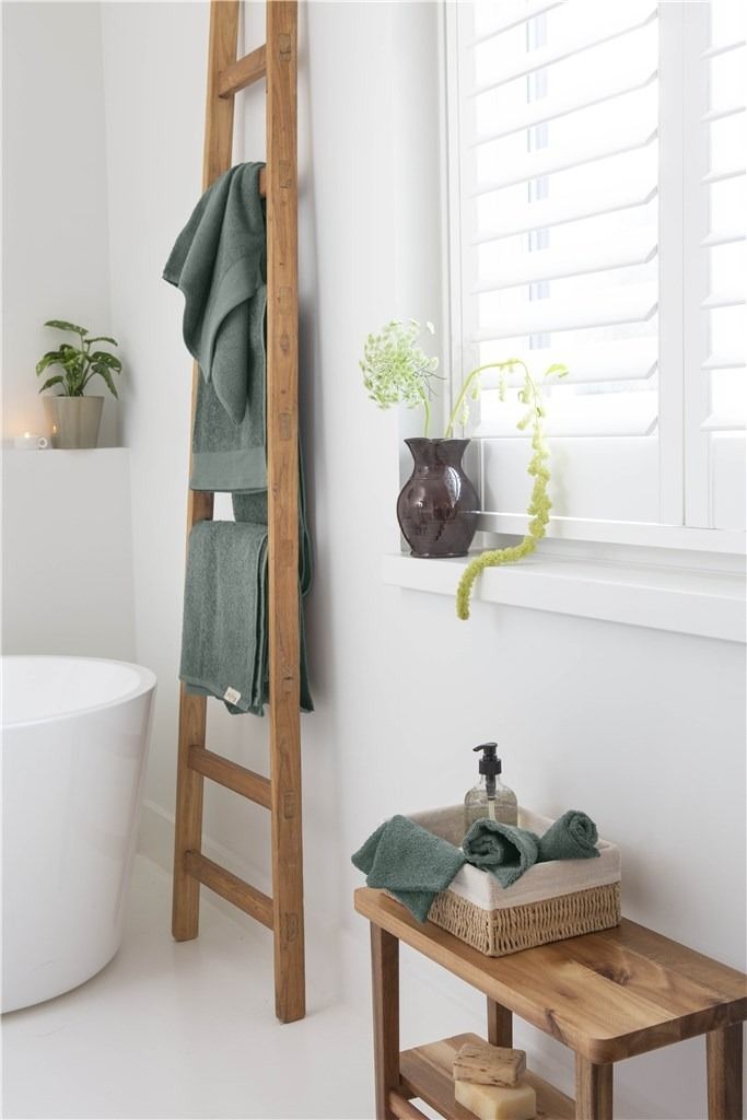 Walra Soft Cotton Handdoek 60 x 110 cm 550 gram Legergroen - 6 stuks
