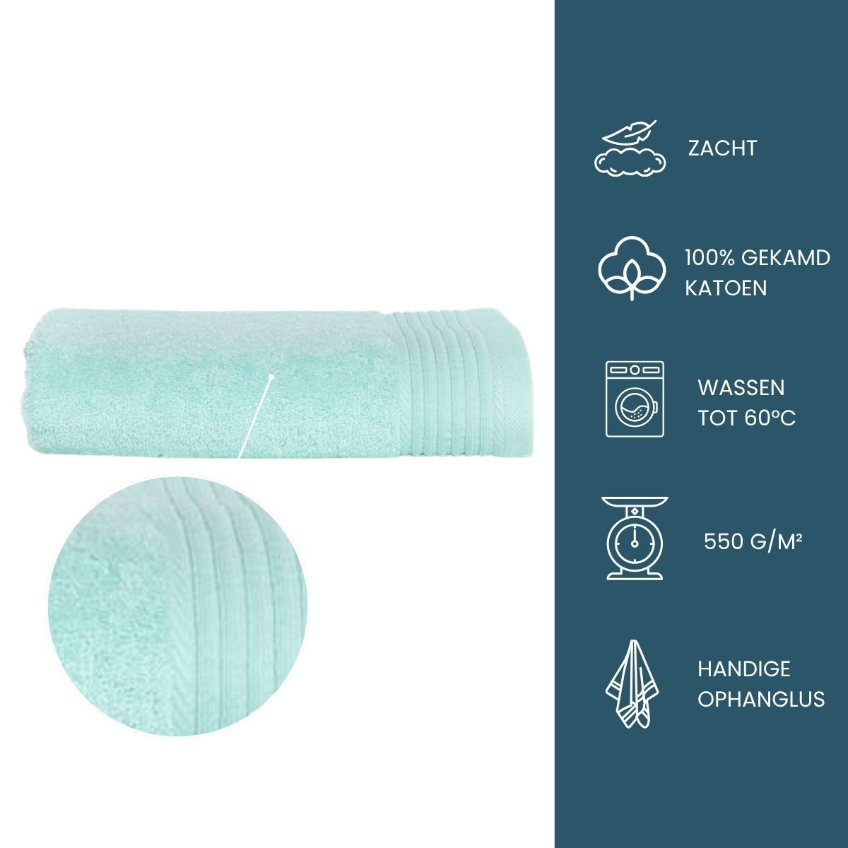 The One Baddoek Deluxe 60x110 550 gr Mint