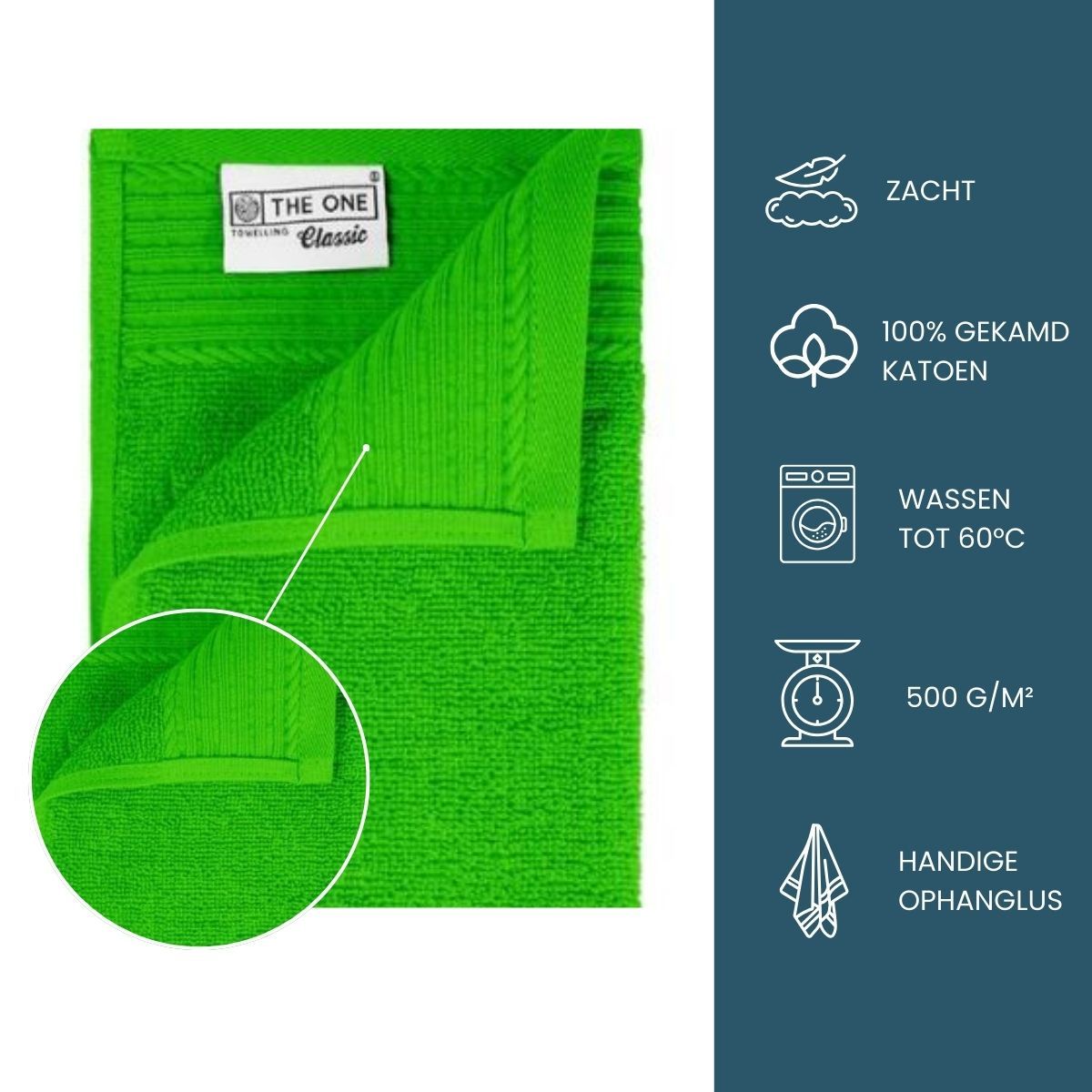 The One Gastendoek 30x50 cm 500 gram Lime