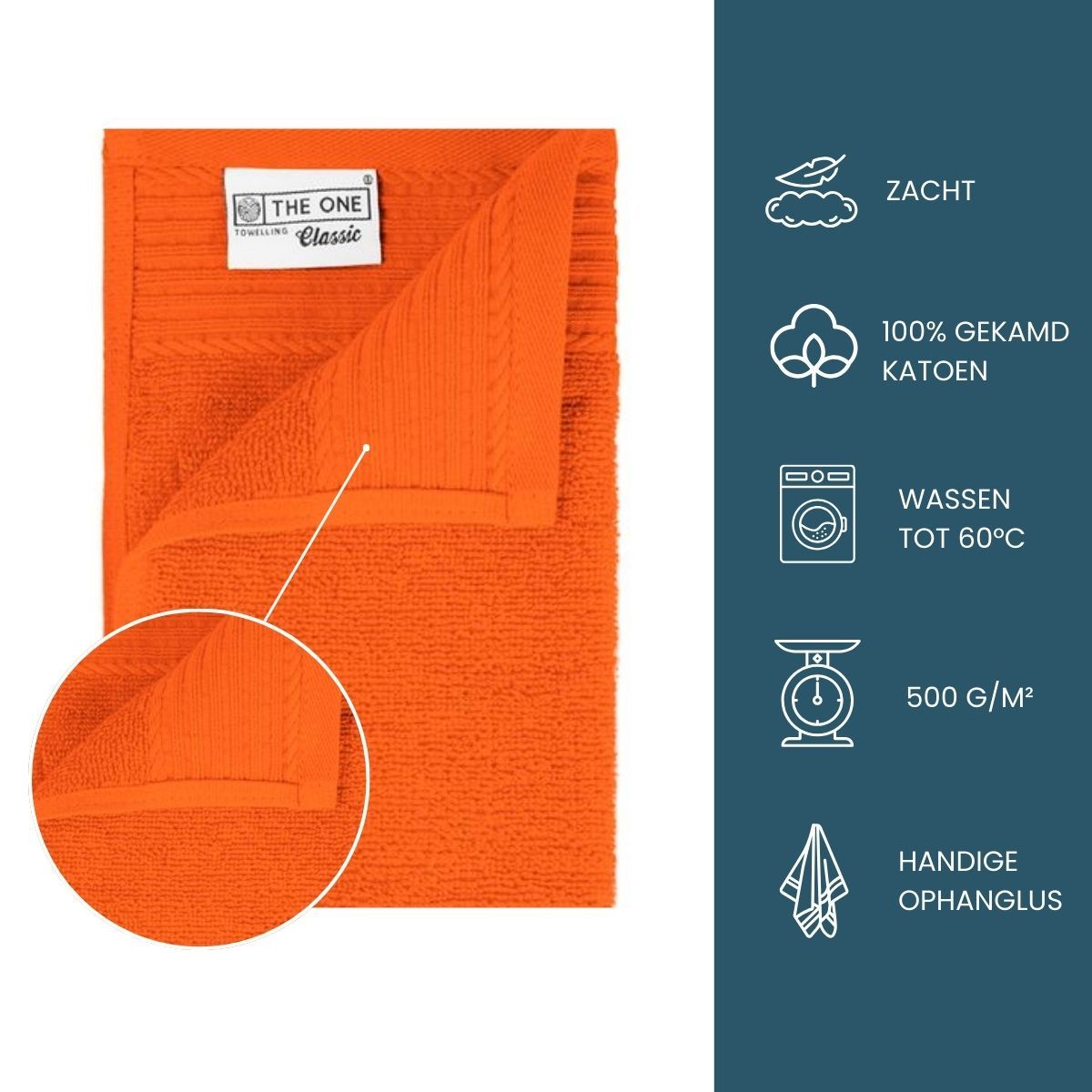 The One Gastendoek 30x50 cm 500 gram Oranje