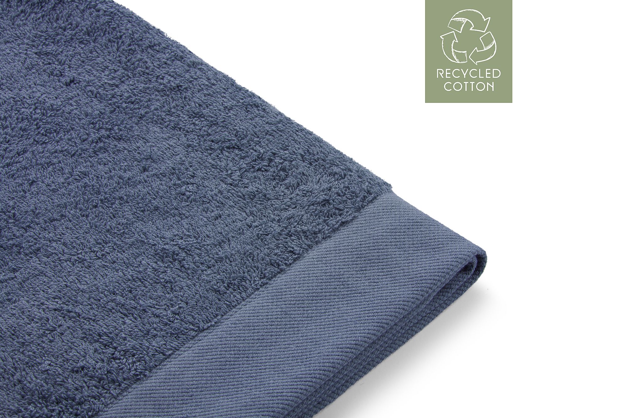 Walra Remade Cotton Handdoek 60 x 110 cm 550 gram Blauw