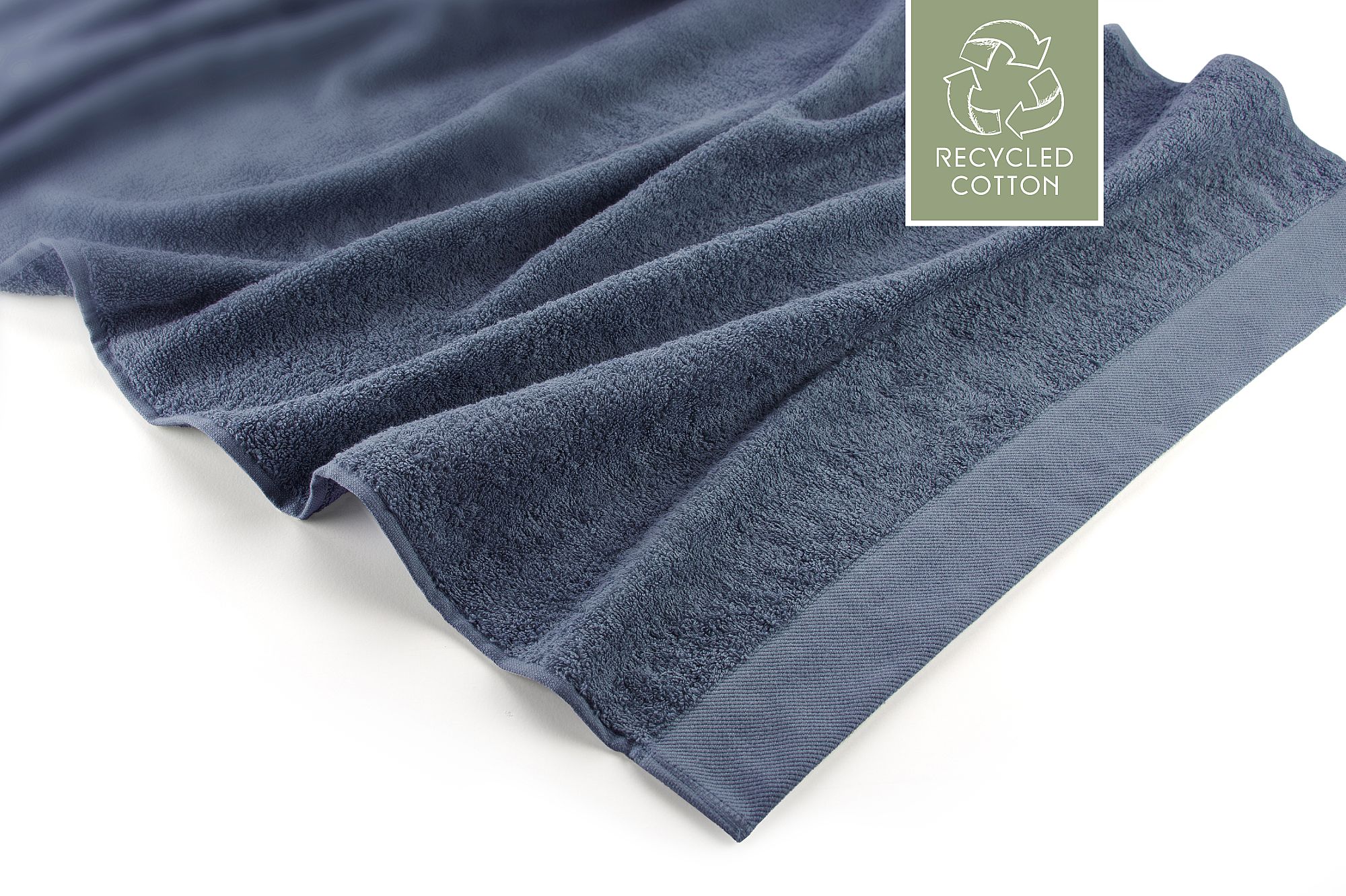 Walra Remade Cotton Handdoek 60 x 110 cm 550 gram Blauw