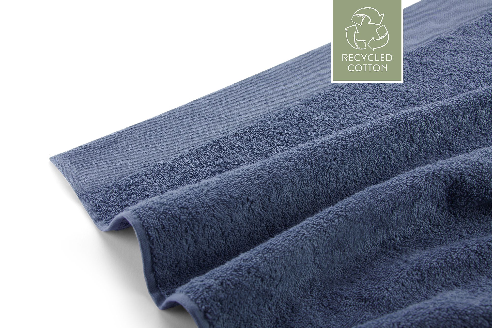 Walra Remade Cotton Handdoek 60 x 110 cm 550 gram Blauw