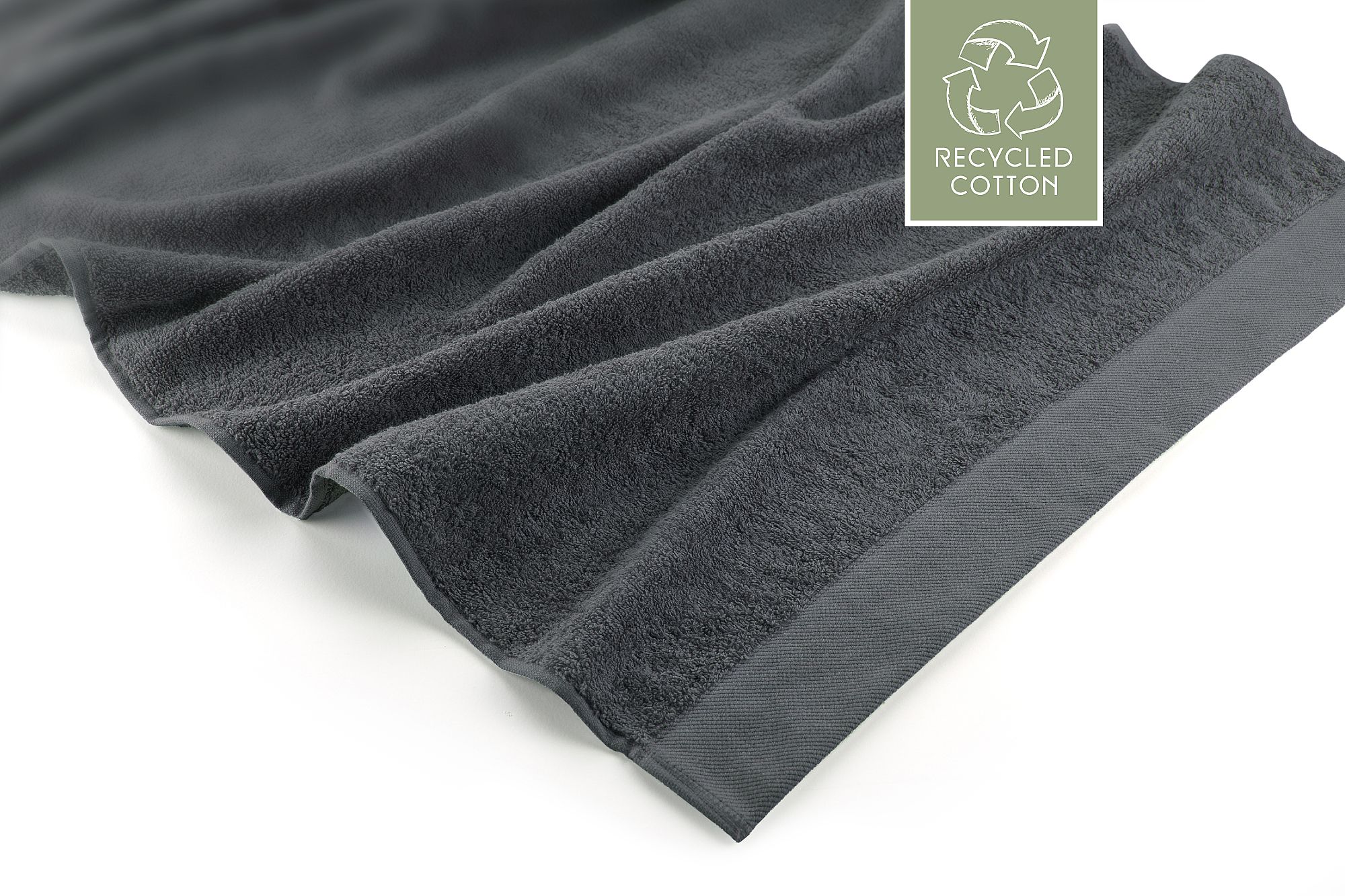Walra Remade Cotton Handdoek 60 x 110 cm 550 gram Grey