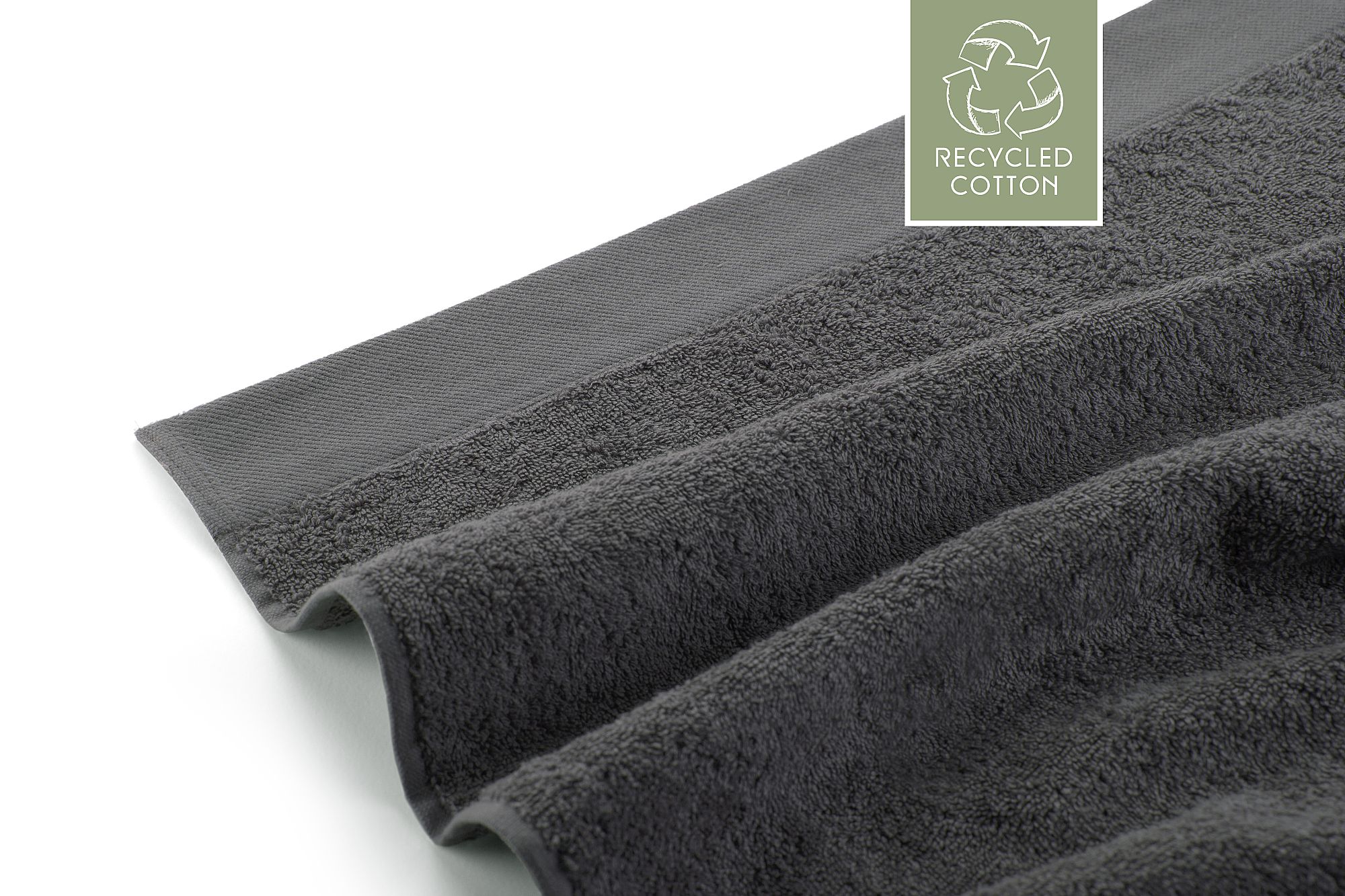 Walra Remade Cotton Handdoek 60 x 110 cm 550 gram Grey