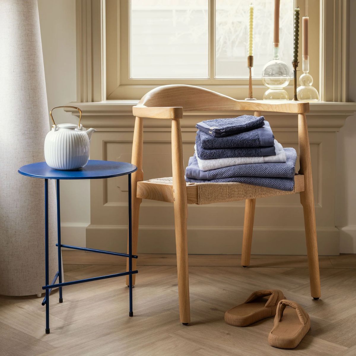 Walra Soft Cotton Handdoeken 60 x 110 cm - 550 gr/m² - Indigo - 10 stuks