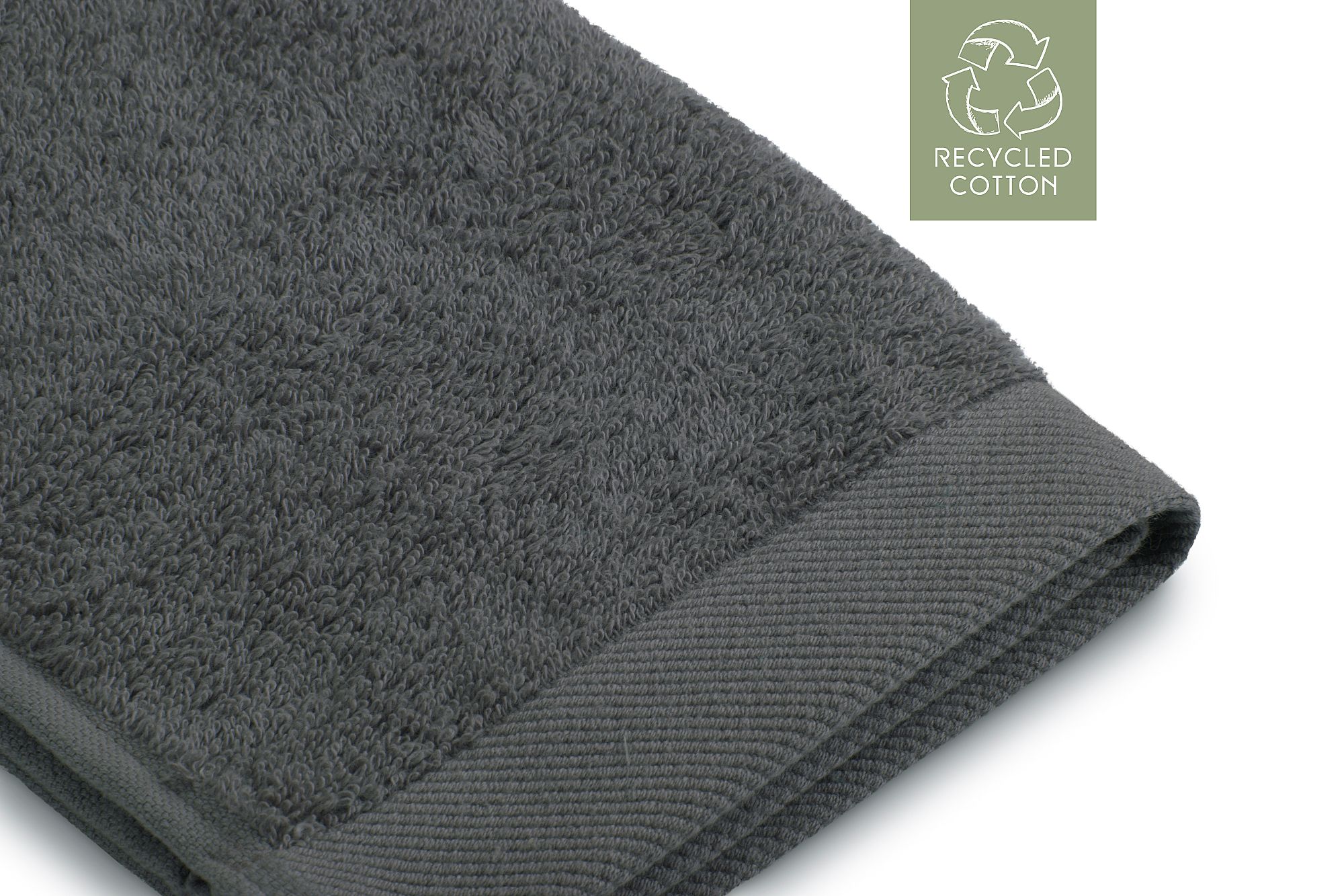 Walra Remade Cotton Gastendoekje 30 x 50 cm 550 gram Grey - 2 stuks