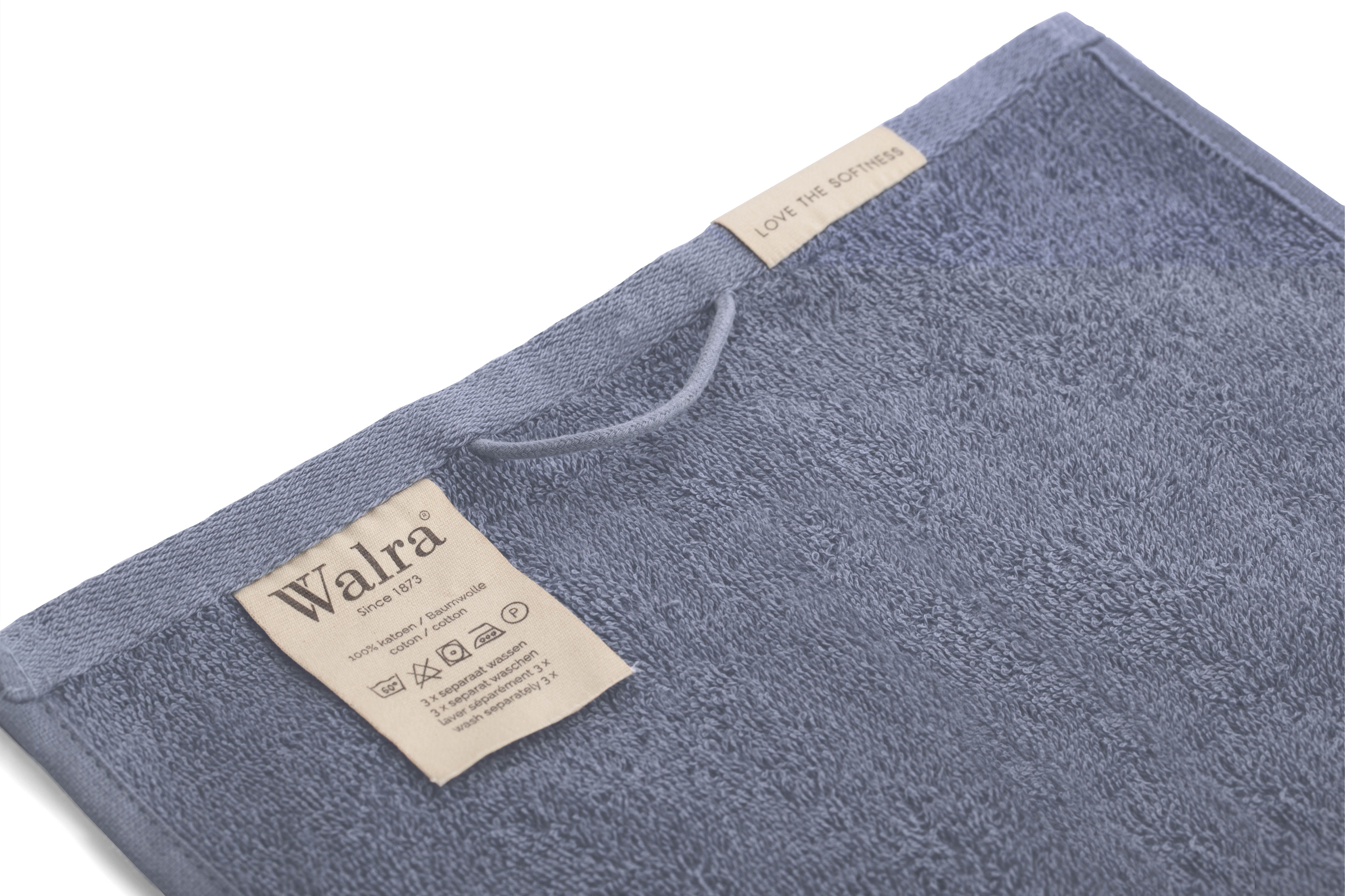 Walra Soft Cotton Gastendoekje 30 x 50 cm 550 gram Indigo - 8 stuks