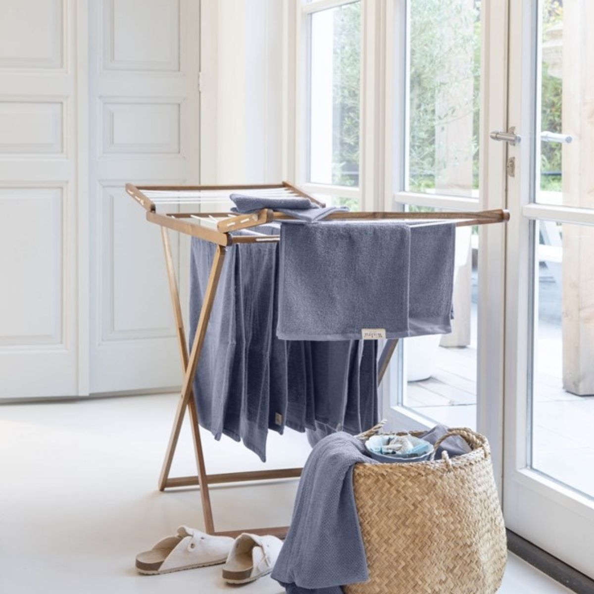 Walra Soft Cotton Handdoek 50 x 100 cm 550 gram Indigo - 6 stuks
