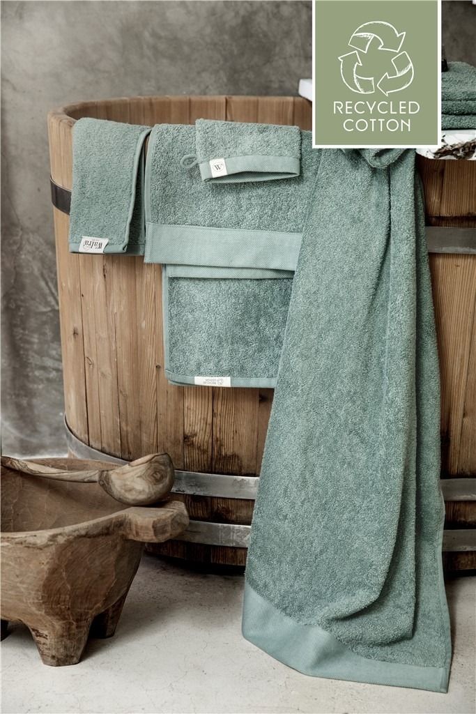 Walra Remade Cotton Handdoeken 60 x 110 cm - 550 gr/m² - Jade - 5 stuks