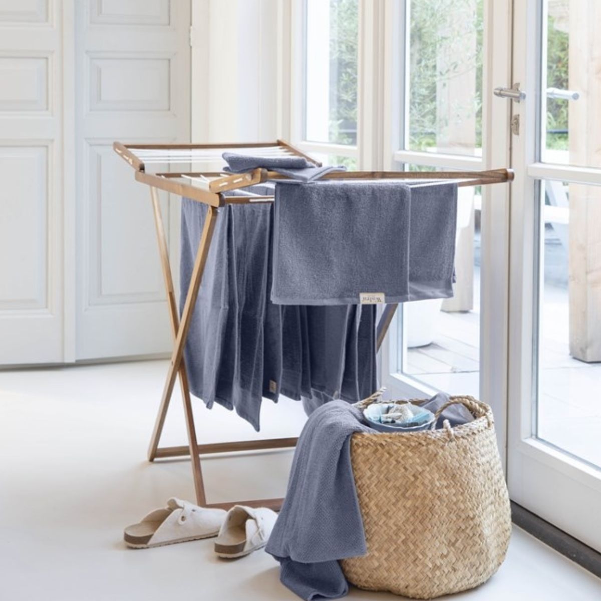 Walra Soft Cotton Handdoek 60 x 110 cm 550 gram Indigo - 6 stuks