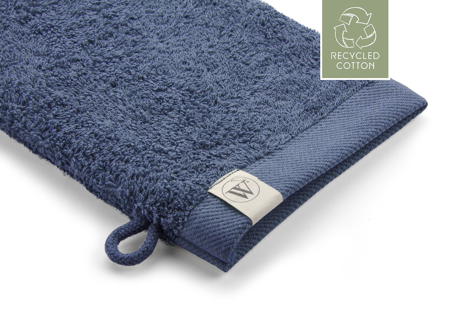 Walra Remade Cotton Washandje 16 x 21 cm 550 gram Blauw - 2 stuks