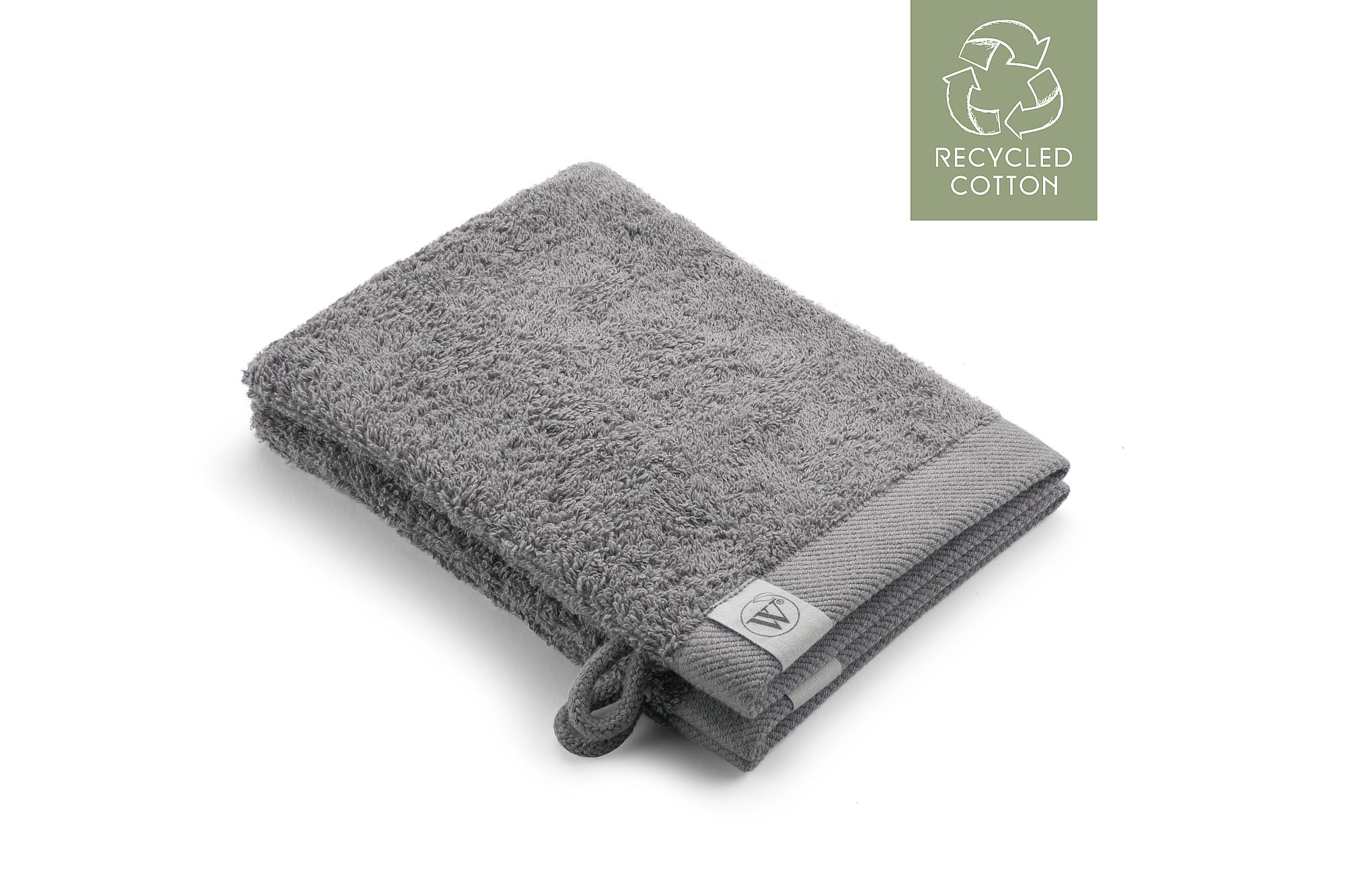 Walra Remade Cotton Washandje 16 x 21 cm 550 gram Taupe - 2 stuks