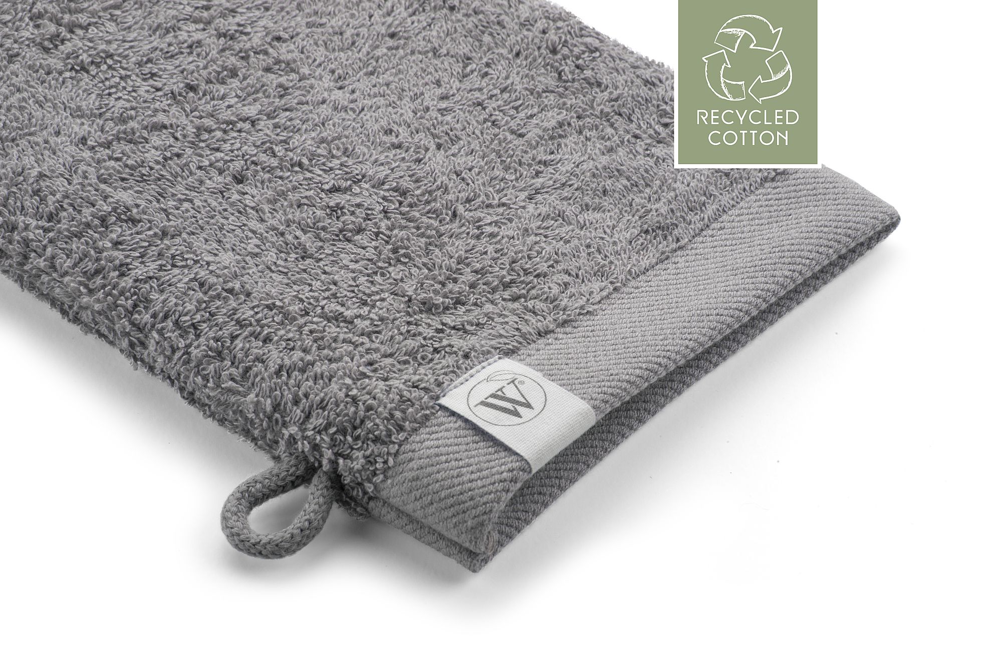 Walra Remade Cotton Washandje 16 x 21 cm 550 gram Taupe - 2 stuks