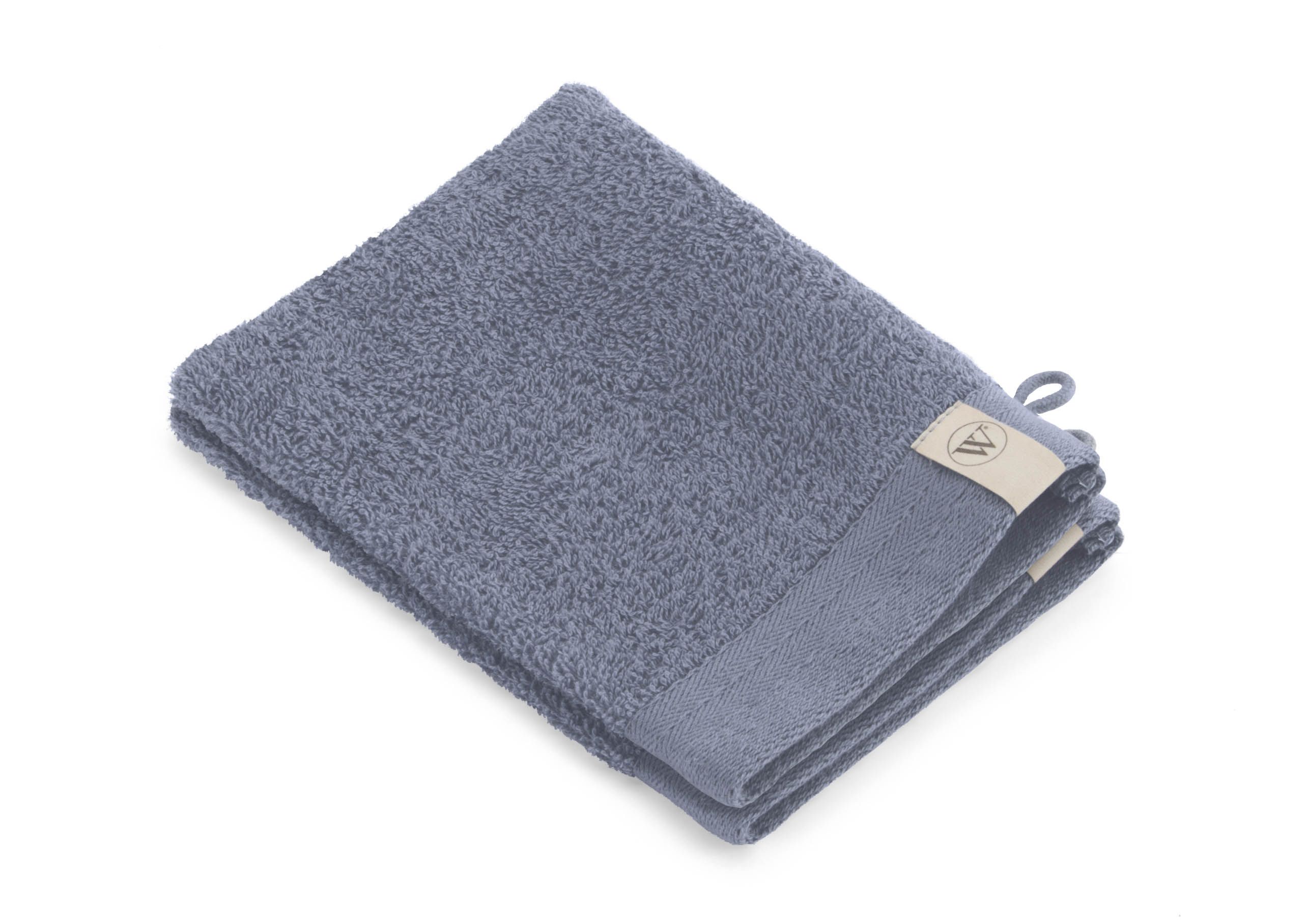 Walra Soft Cotton Washandje 16 x 21 cm 550 gram Indigo - 2 stuks