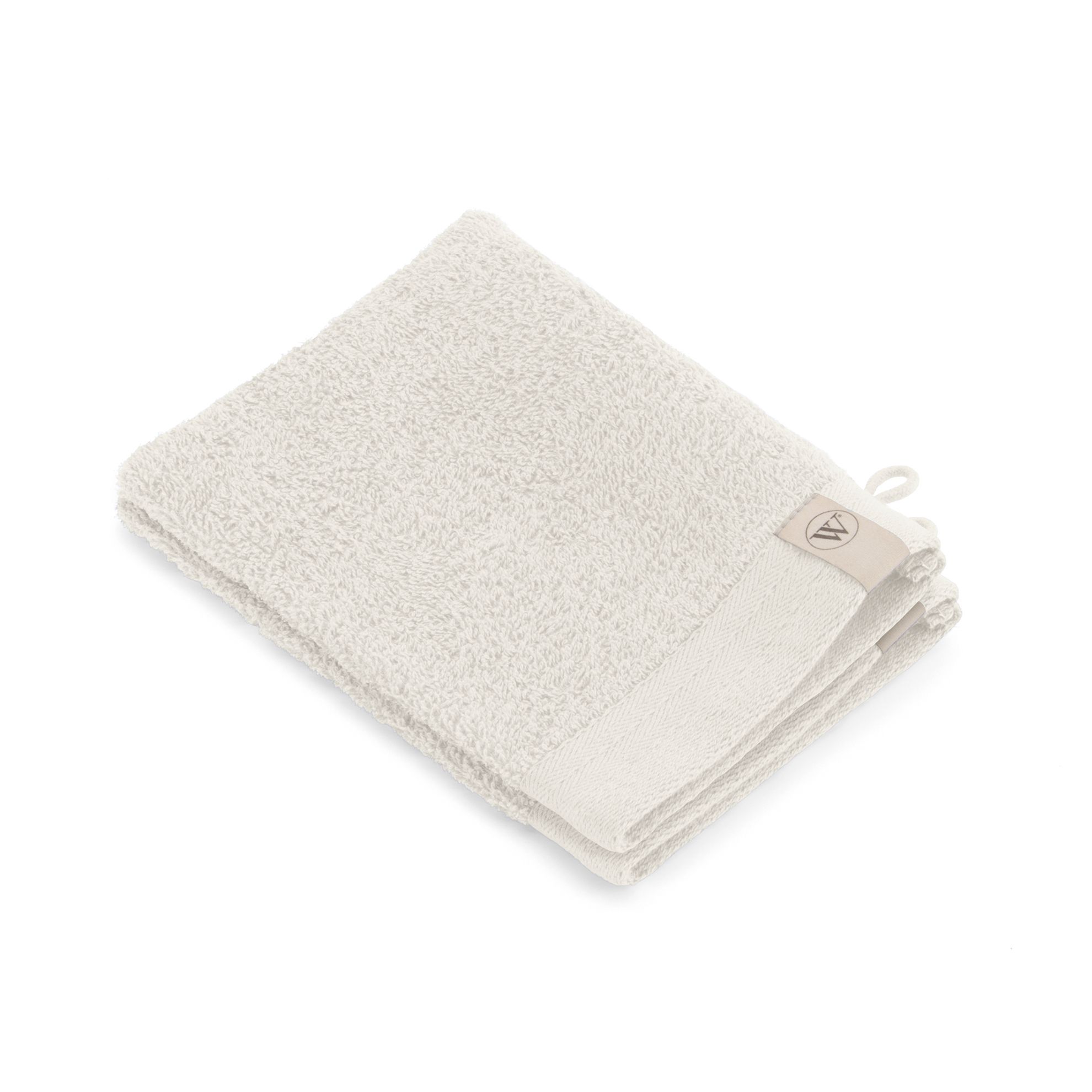 Walra Soft Cotton Washandje 16x21 cm 550 gram Kiezel Grijs - 2 stuks
