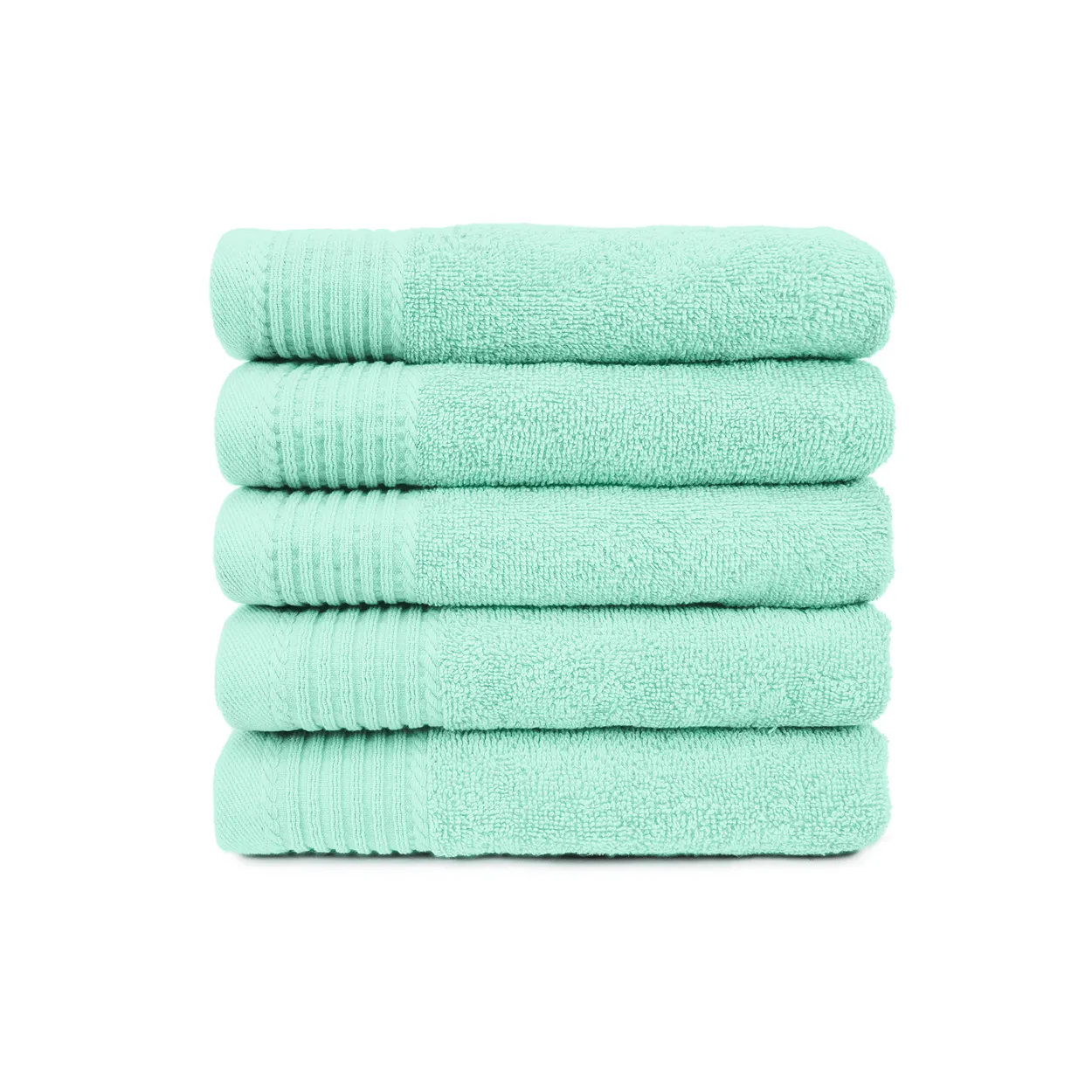 The One Handdoek 50x100 cm 450gram Mint (5 stuks)