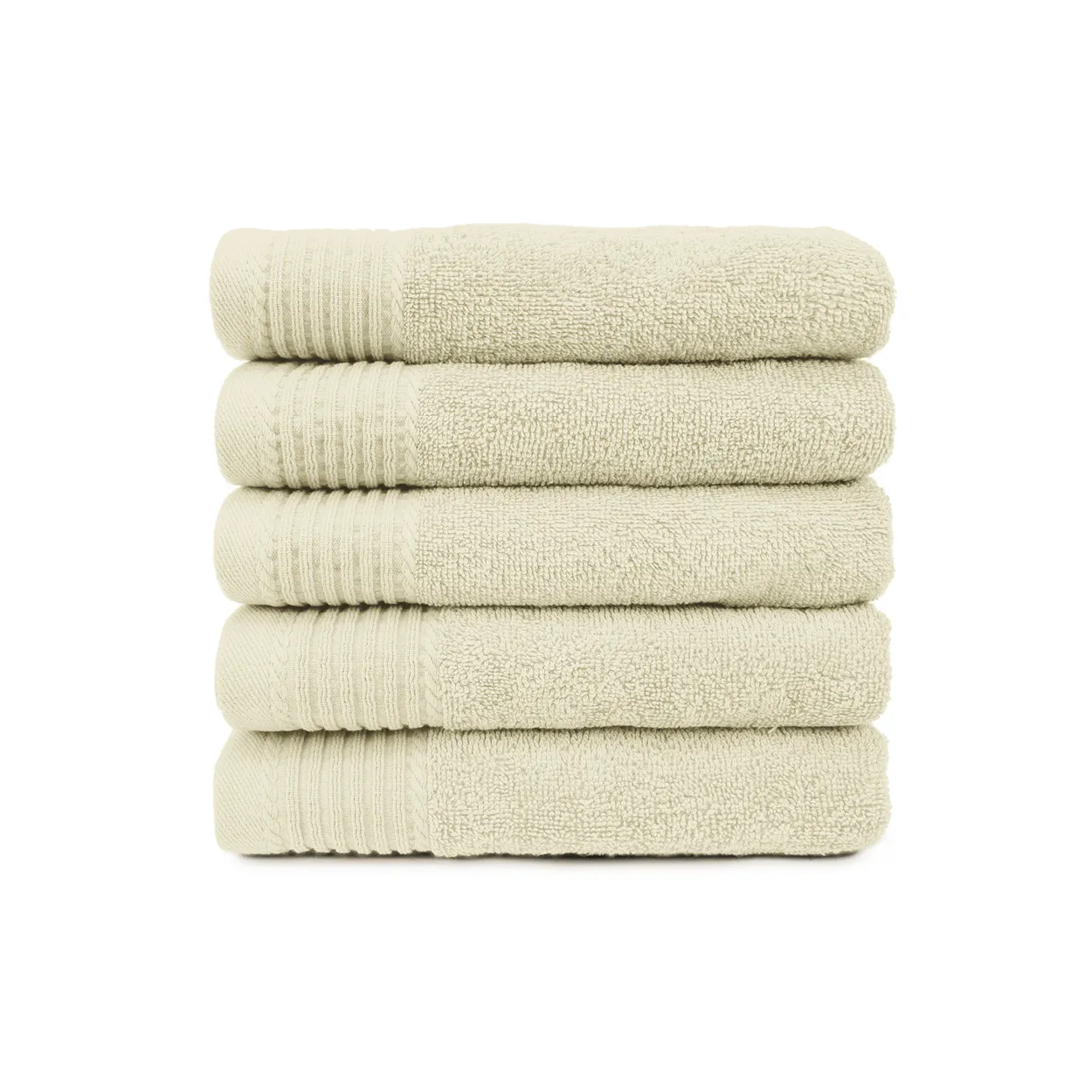 The One Handdoek 450 gram 50x100 cm Ivory (5 stuks)