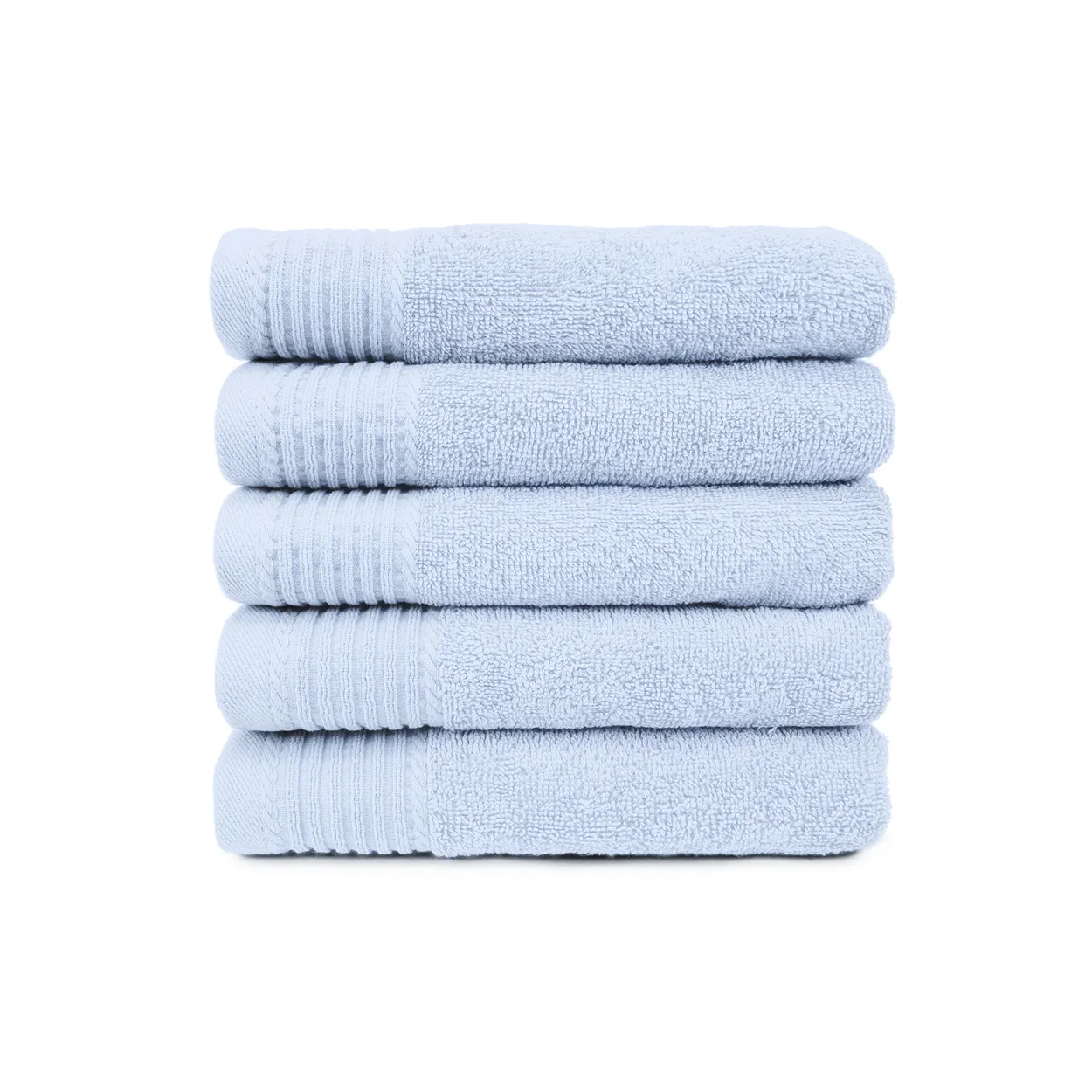 The One Handdoek 450 gram 50x100 cm Licht Blauw (5 stuks)