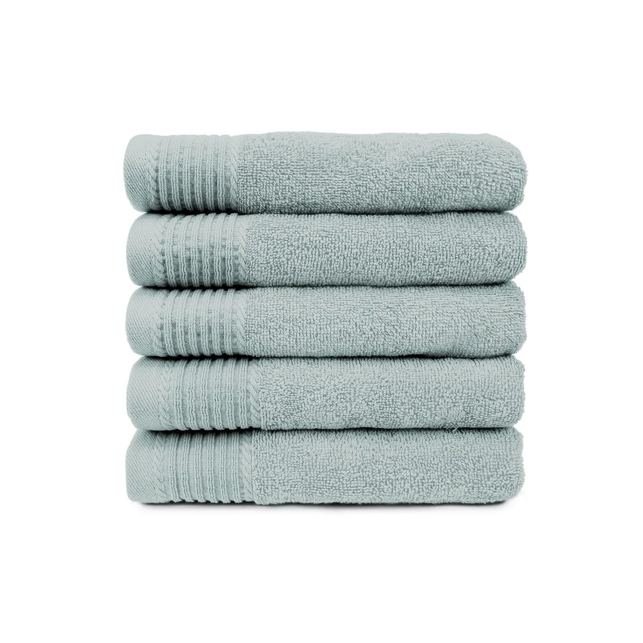 The One Badhanddoek 450 gram 70x140 Licht grijs (5 stuks)
