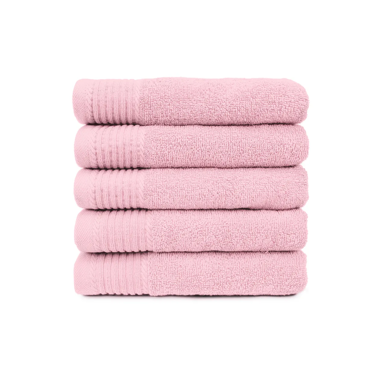 The One Handdoek 450 gram 50x100 cm Licht Roze (5 stuks)