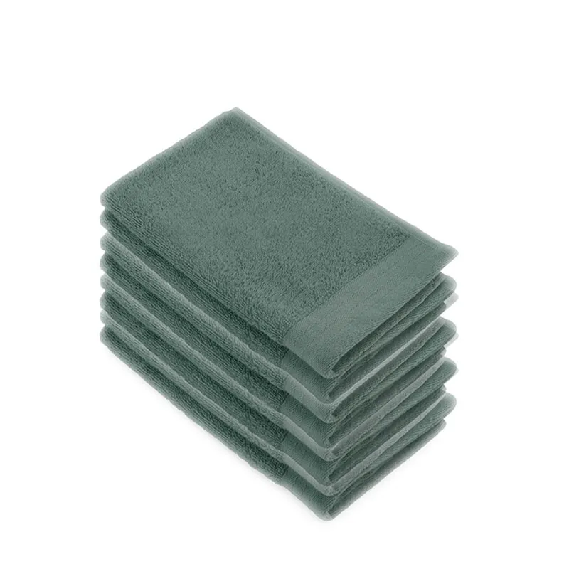 Walra Soft Cotton Gastendoekje 30 x 50 cm 550 gram Legergroen - 8 stuks