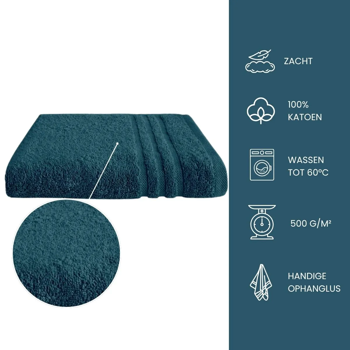 Byrklund Handdoek 50x100 cm 500gram Donkerblauw