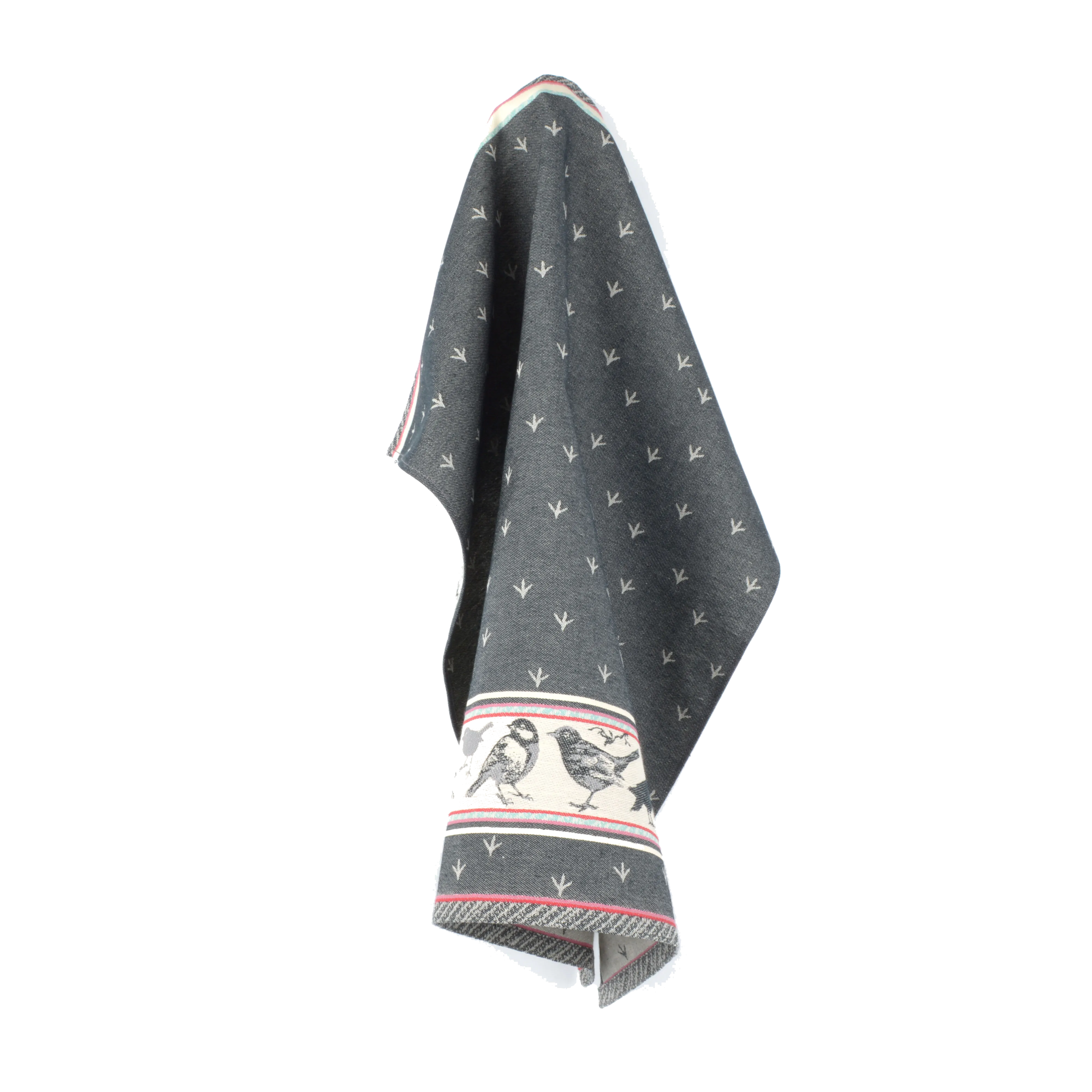 Bunzlau Castle Keuken- en theedoek set Birds Zwart