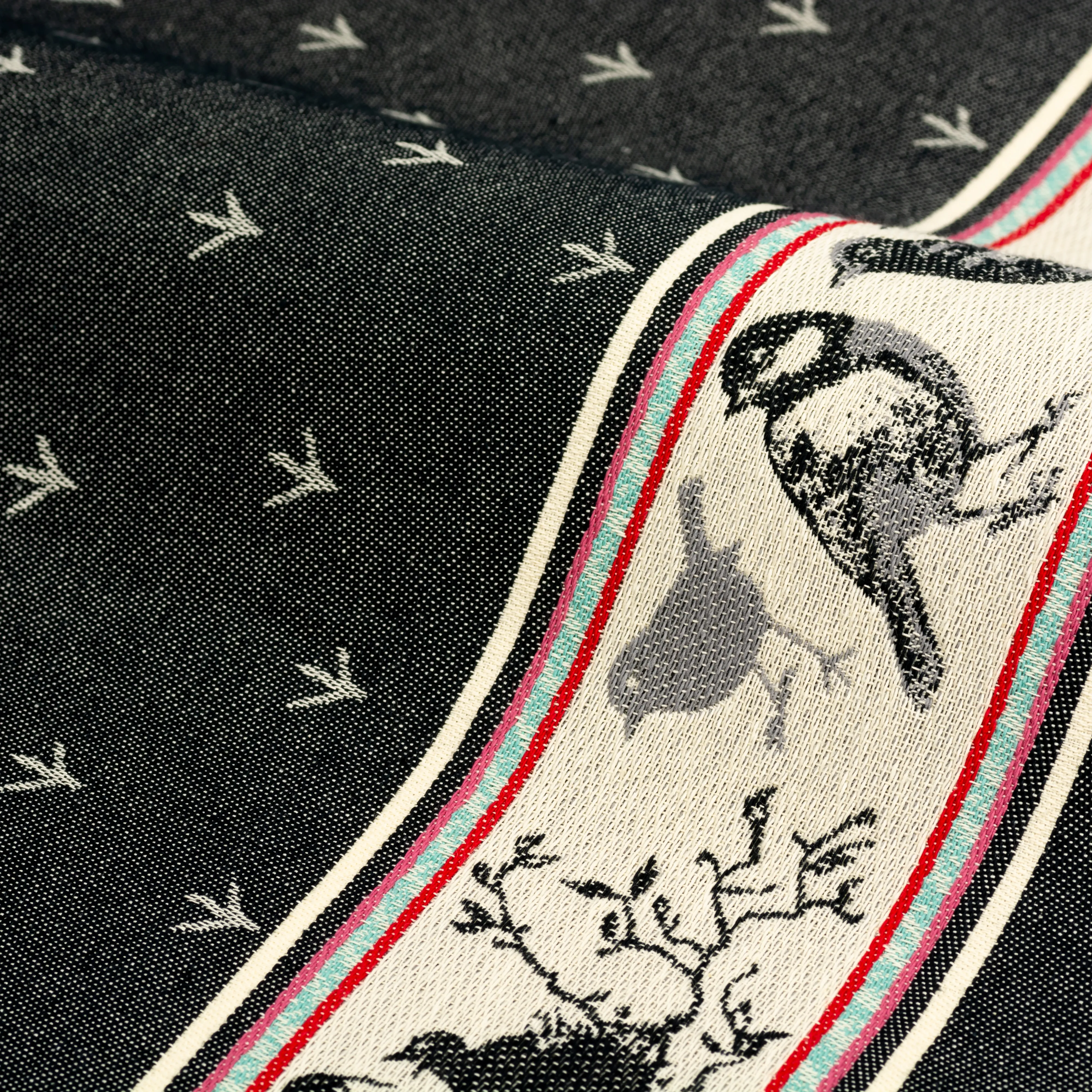 Bunzlau Castle Keuken- en theedoek set Birds Zwart