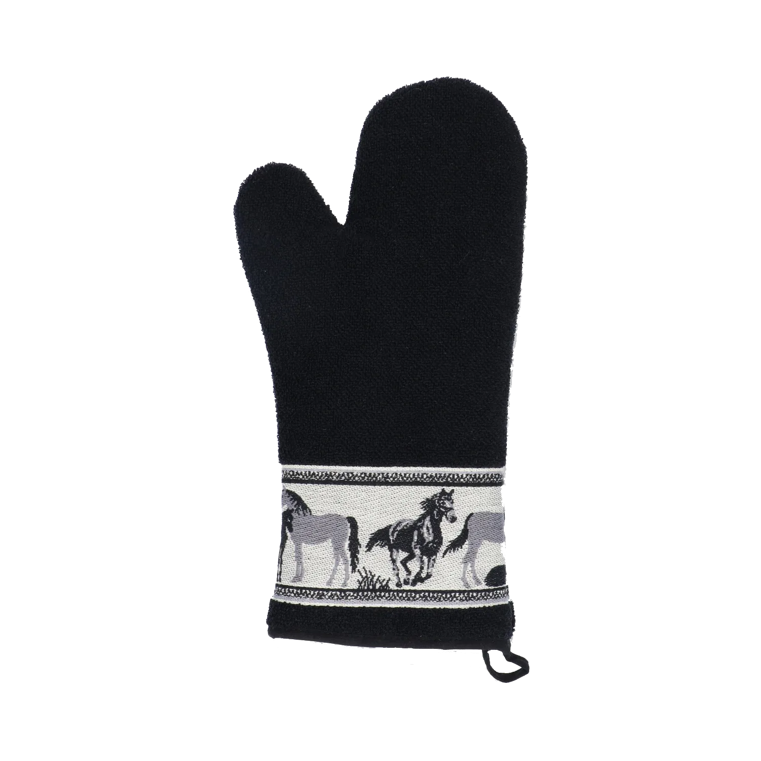 Bunzlau Castle Keukentextiel Set Horse Zwart