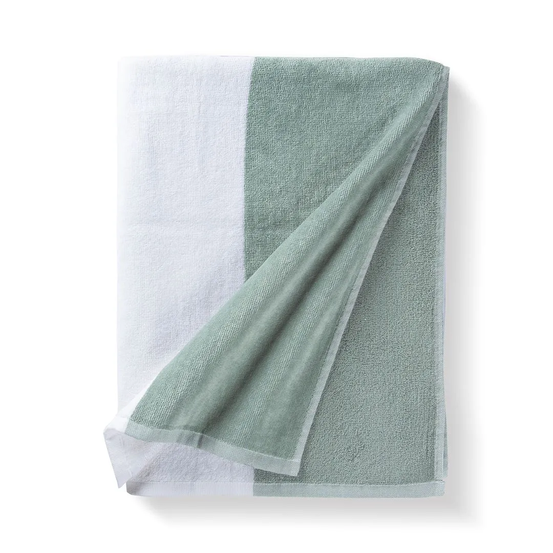 Clyr Strandlaken Sturdy Stripes 100x180 cm Highlands Green