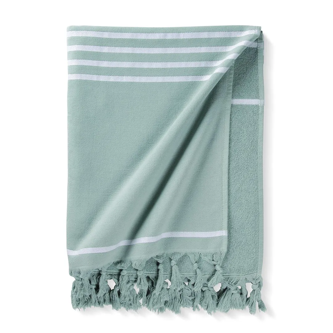 Clyr Hamamdoek Tide Lines 100x180 cm Highlands Green