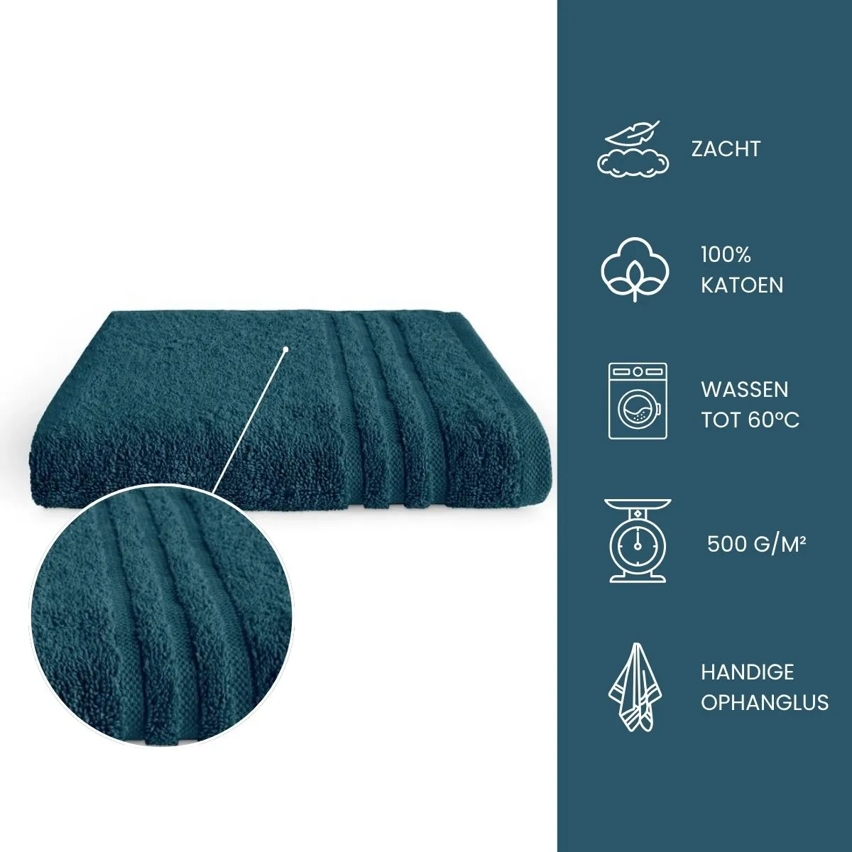 Byrklund Handdoek 70x140 cm 500gram Donkerblauw - 10 stuks