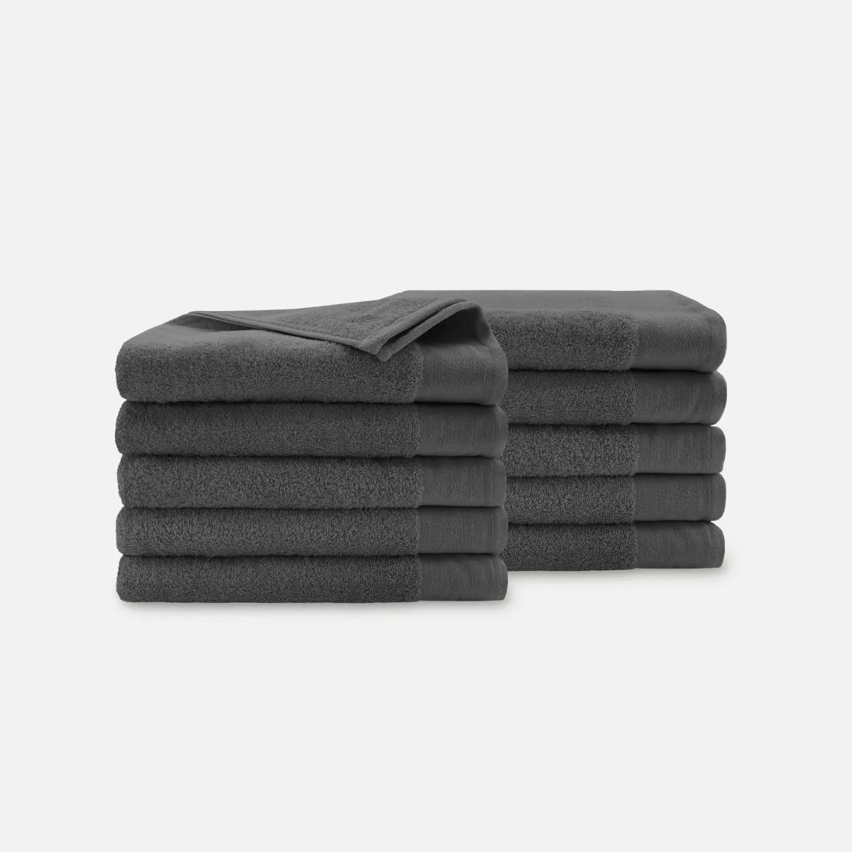 Walra Soft Cotton Handdoeken 70 x 140 cm - 550 gr/m² - Antraciet - 10 stuks