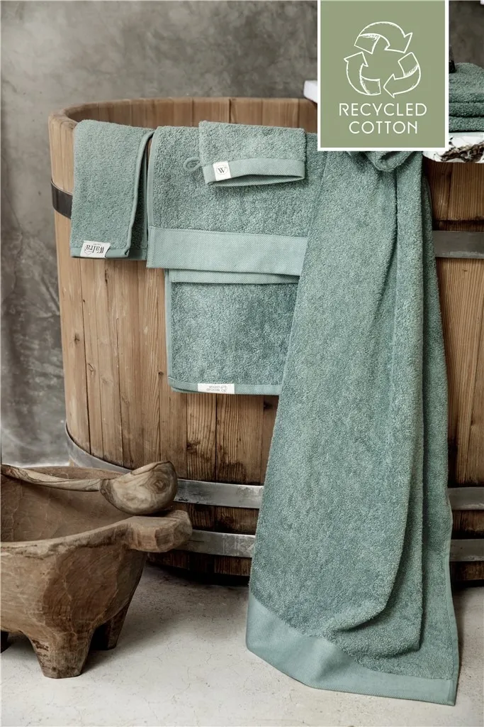 Walra Remade Cotton Washandje 16 x 21 cm 550 gram Jade - 6 stuks