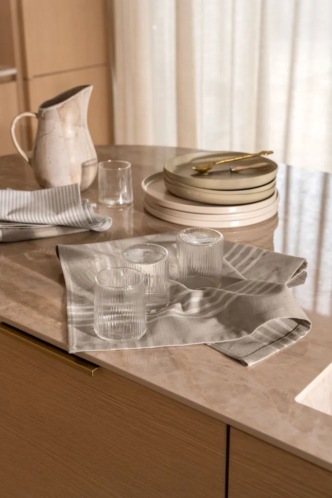 Walra Keuken- en Theedoekenset Superior Taupe